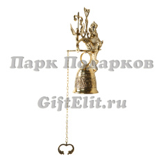 Колокол придверный &quot;Ангел&quot; (золотая латунь)